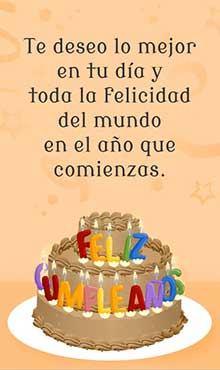 Abre tu regalo. Te deseo lo mejor en tu cumpleaos... Y toda la felicidad del mundo en el ao que comienzas